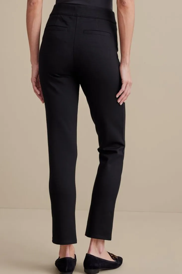 Soft Surroundings Pants-Soft Essential Ponte Slim Ankle Pants