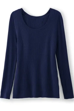 Soft Surroundings Tops|Sweaters & Cardigans-Soft Essential Ribbed Pullover Sweater