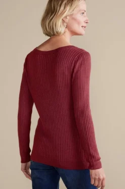 Soft Surroundings Tops|Sweaters & Cardigans-Soft Essential Ribbed Pullover Sweater
