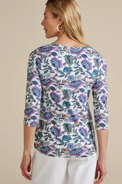 Soft Surroundings Tops-Soft Essential Supima 3/4 Sleeve Tee I