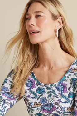 Soft Surroundings Tops-Soft Essential Supima 3/4 Sleeve Tee I