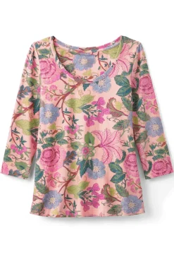 Soft Surroundings Tops-Soft Essential Supima 3/4 Sleeve Tee I