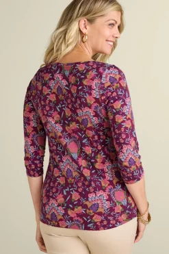 Soft Surroundings Tops-Soft Essential Supima 3/4 Sleeve Tee I