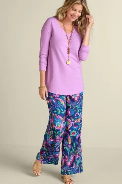 Soft Surroundings Tops-Soft Essential Supima Isabel Long Sleeve Tunic