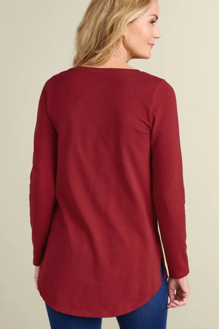 Soft Surroundings Tops-Soft Essential Supima Isabel Long Sleeve Tunic