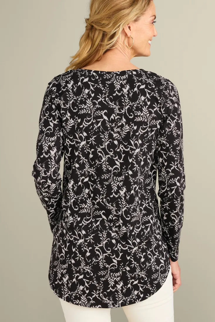 Soft Surroundings Tops-Soft Essential Supima Isabel Long Sleeve Tunic