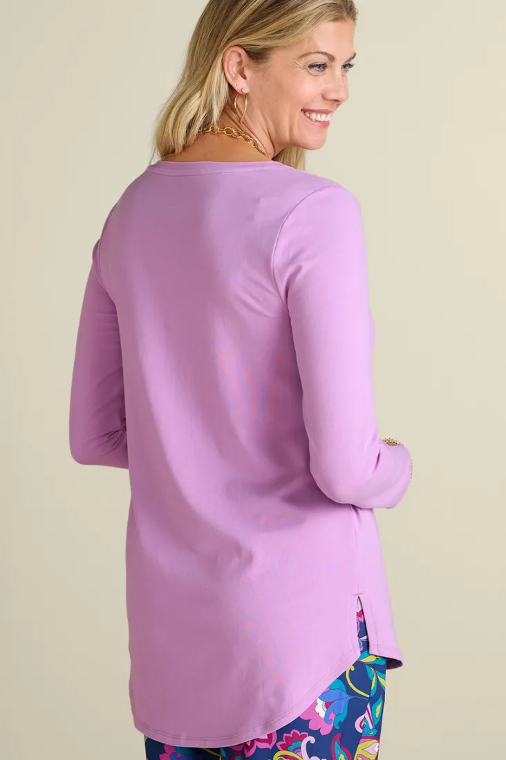 Soft Surroundings Tops-Soft Essential Supima Isabel Long Sleeve Tunic