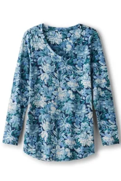 Soft Surroundings Tops-Soft Essential Supima Isabel Long Sleeve Tunic