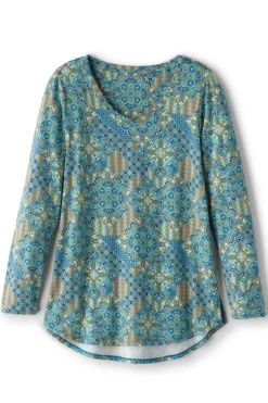 Soft Surroundings Tops-Soft Essential Supima Isabel Long Sleeve Tunic