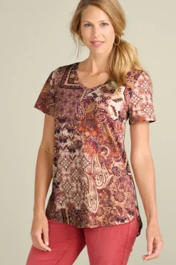 Soft Surroundings Tops|Tunics & Leggings-Soft Essential Supima Isabel Short Sleeve Tunic