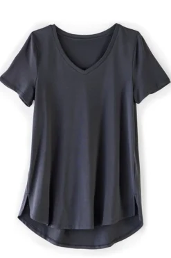 Soft Surroundings Tops|Tunics & Leggings-Soft Essential Supima Isabel Short Sleeve Tunic