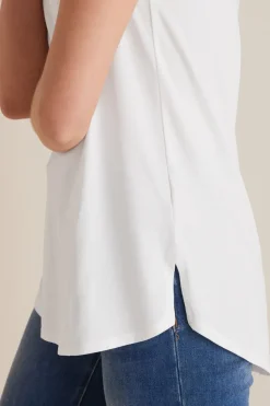 Soft Surroundings Tops|Tunics & Leggings-Soft Essential Supima Isabel Short Sleeve Tunic