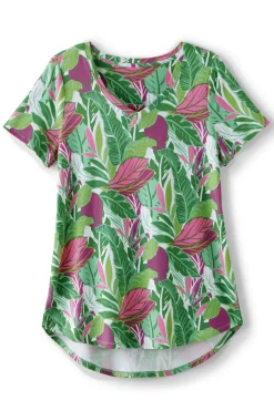 Soft Surroundings Tops|Tunics & Leggings-Soft Essential Supima Isabel Short Sleeve Tunic