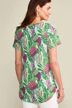 Soft Surroundings Tops|Tunics & Leggings-Soft Essential Supima Isabel Short Sleeve Tunic