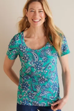 Soft Surroundings Tops-Soft Essential Supima Short Sleeve Tee