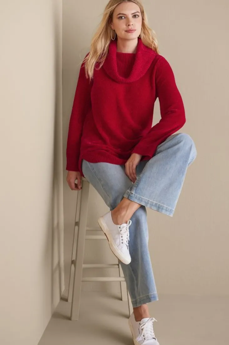 Soft Surroundings Tops|Sweaters & Cardigans-Soft Winds Chenille Tunic Sweater