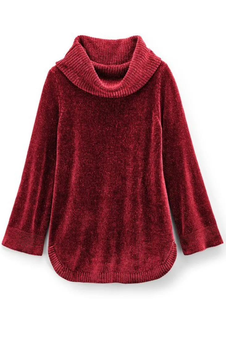 Soft Surroundings Tops|Sweaters & Cardigans-Soft Winds Chenille Tunic Sweater