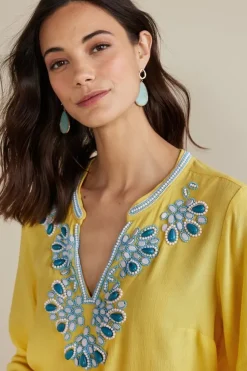 Soft Surroundings Tops-Soraya Embellished Tunic