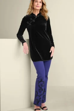 Soft Surroundings Tops-Tai Velvet Tunic