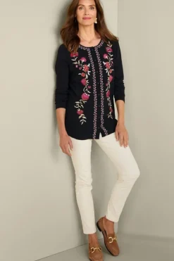Soft Surroundings Tops-Talulla Embroidered Tunic