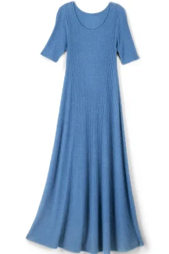 Soft Surroundings Dresses-Textured Short Sleeve Santiago Dress