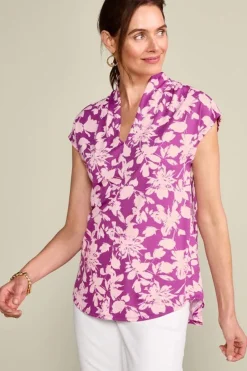 Soft Surroundings Tops-Twilight Luau Printed Tunic