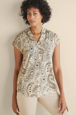 Soft Surroundings Tops-Twilight Luau Printed Tunic