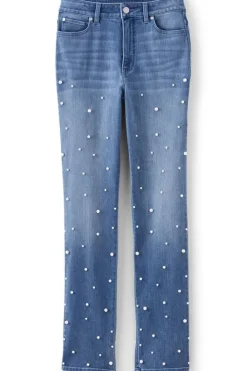 Soft Surroundings Jeans-Ultimate Denim Pearl Straight Leg Jeans