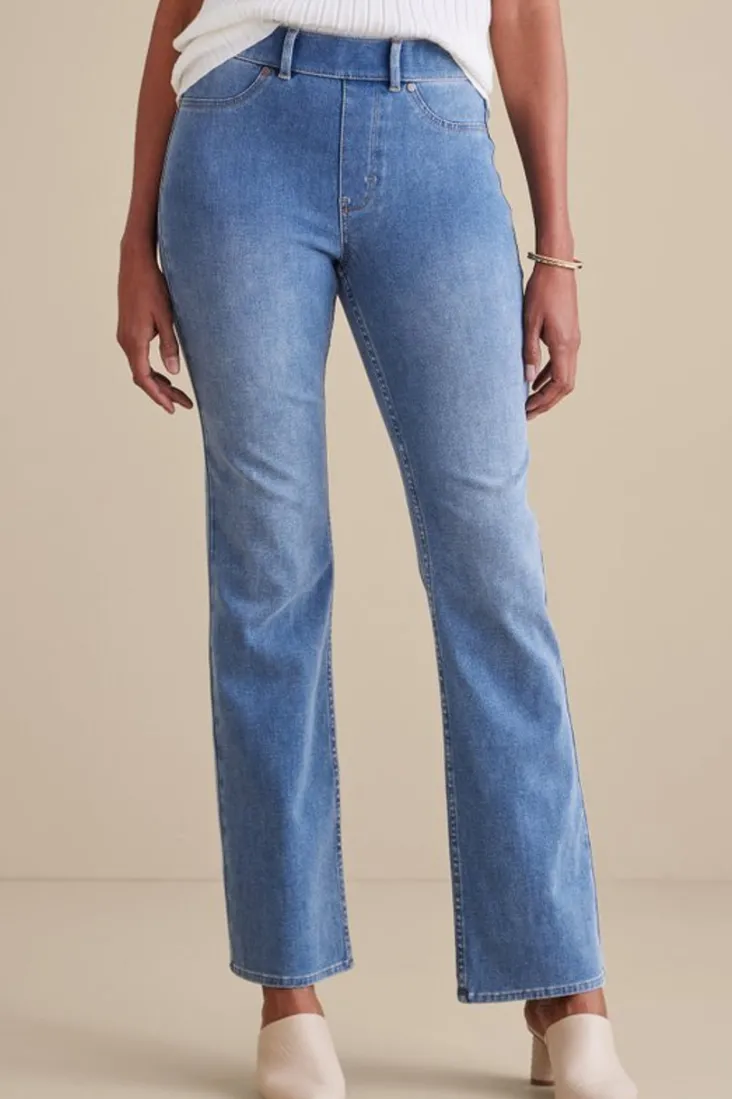 Soft Surroundings Jeans-Ultimate Denim Pull-On Bootcut Jeans