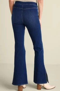 Soft Surroundings Jeans-Ultimate Denim Slit Hem Flare Jeans
