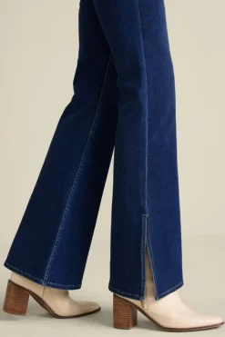 Soft Surroundings Jeans-Ultimate Denim Slit Hem Flare Jeans