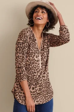 Soft Surroundings Tops|Sweaters & Cardigans-Valentina Zip Sweater