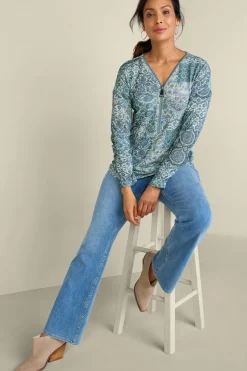 Soft Surroundings Tops|Sweaters & Cardigans-Valentina Zip Sweater