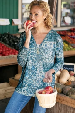 Soft Surroundings Tops|Sweaters & Cardigans-Valentina Zip Sweater