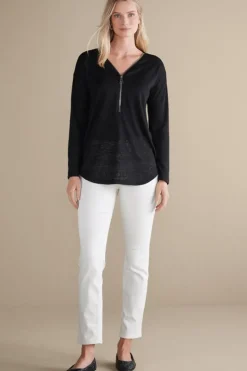 Soft Surroundings Tops|Sweaters & Cardigans-Valentina Zip Sweater