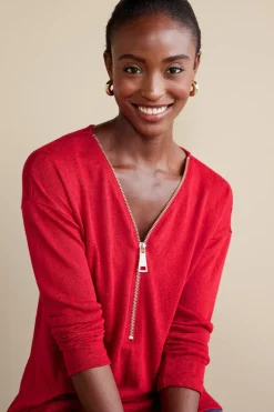 Soft Surroundings Tops|Sweaters & Cardigans-Valentina Zip Sweater