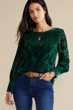 Soft Surroundings Tops-Vanetta Velvet Top