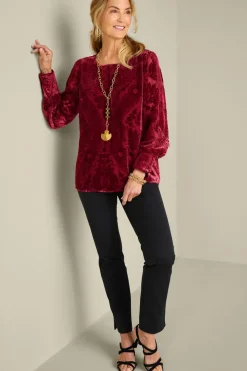 Soft Surroundings Tops-Vanetta Velvet Top