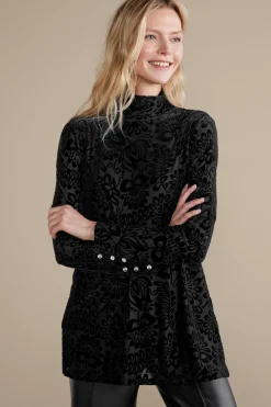 Soft Surroundings Tops-Walden Velvet Turtleneck