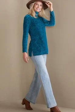 Soft Surroundings Tops-Walden Velvet Turtleneck