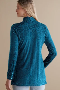 Soft Surroundings Tops-Walden Velvet Turtleneck