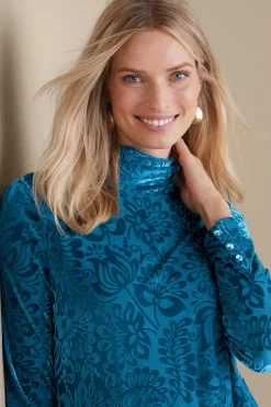 Soft Surroundings Tops-Walden Velvet Turtleneck