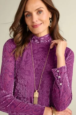 Soft Surroundings Tops-Walden Velvet Turtleneck