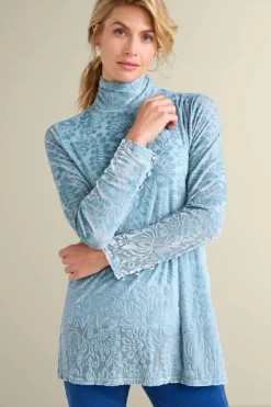 Soft Surroundings Tops-Walden Velvet Turtleneck