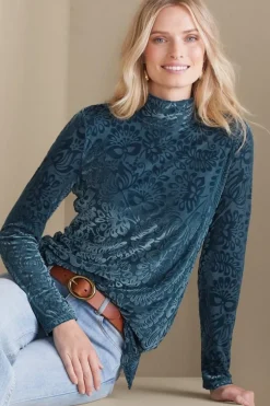 Soft Surroundings Tops-Walden Velvet Turtleneck