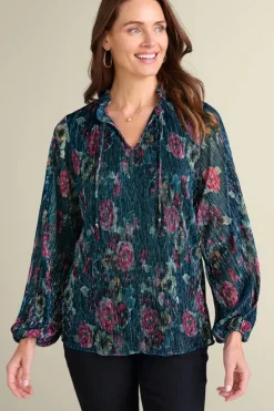 Soft Surroundings Tops-Yvonne Shimmer Top