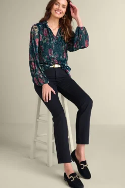 Soft Surroundings Tops-Yvonne Shimmer Top
