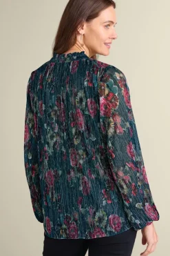 Soft Surroundings Tops-Yvonne Shimmer Top