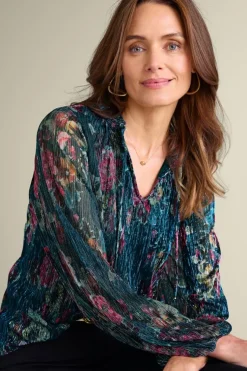 Soft Surroundings Tops-Yvonne Shimmer Top